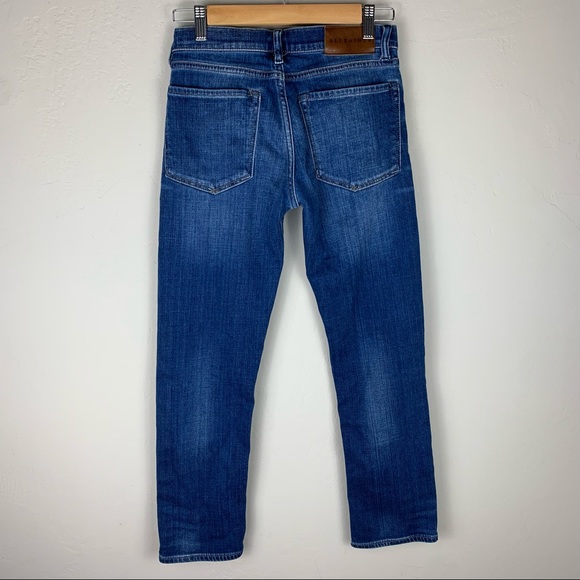 Allsaints "Slim Boys" Boyfriend Fit Medium Indigo Wash Jeans Size 24 - Picture 5 of 14